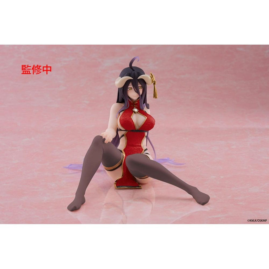 Overlord PVC Statue Desktop Cute Figure Albedo Chinese Dress Ver. Renewal 13 cm - The Happy Toy Store