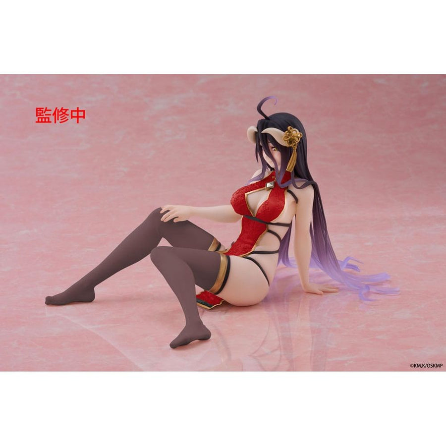 Overlord PVC Statue Desktop Cute Figure Albedo Chinese Dress Ver. Renewal 13 cm - The Happy Toy Store