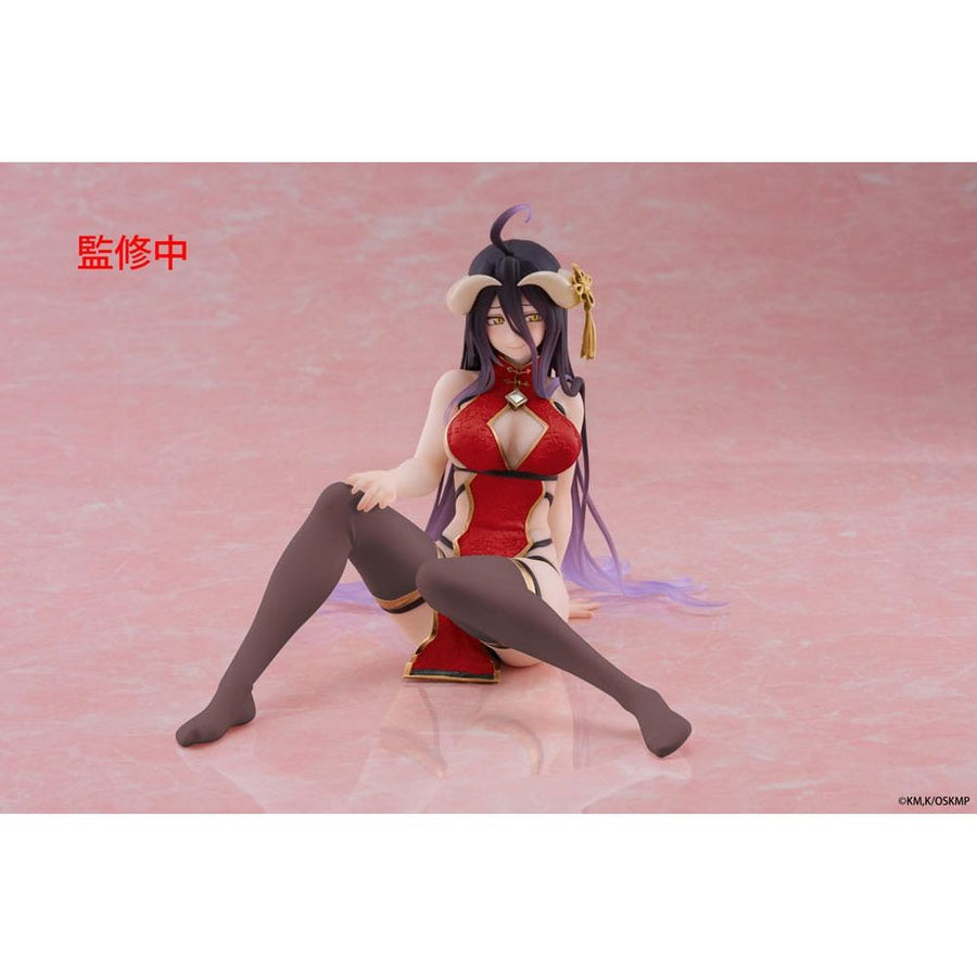 Overlord PVC Statue Desktop Cute Figure Albedo Chinese Dress Ver. Renewal 13 cm - The Happy Toy Store