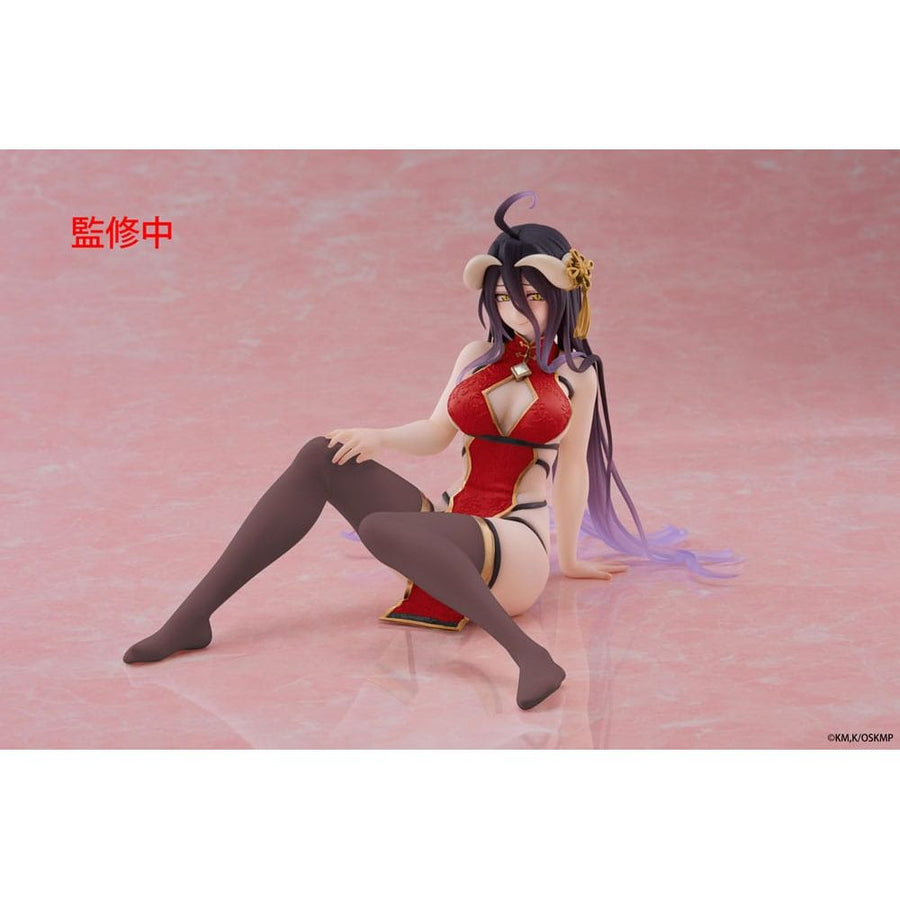 Overlord PVC Statue Desktop Cute Figure Albedo Chinese Dress Ver. Renewal 13 cm - The Happy Toy Store