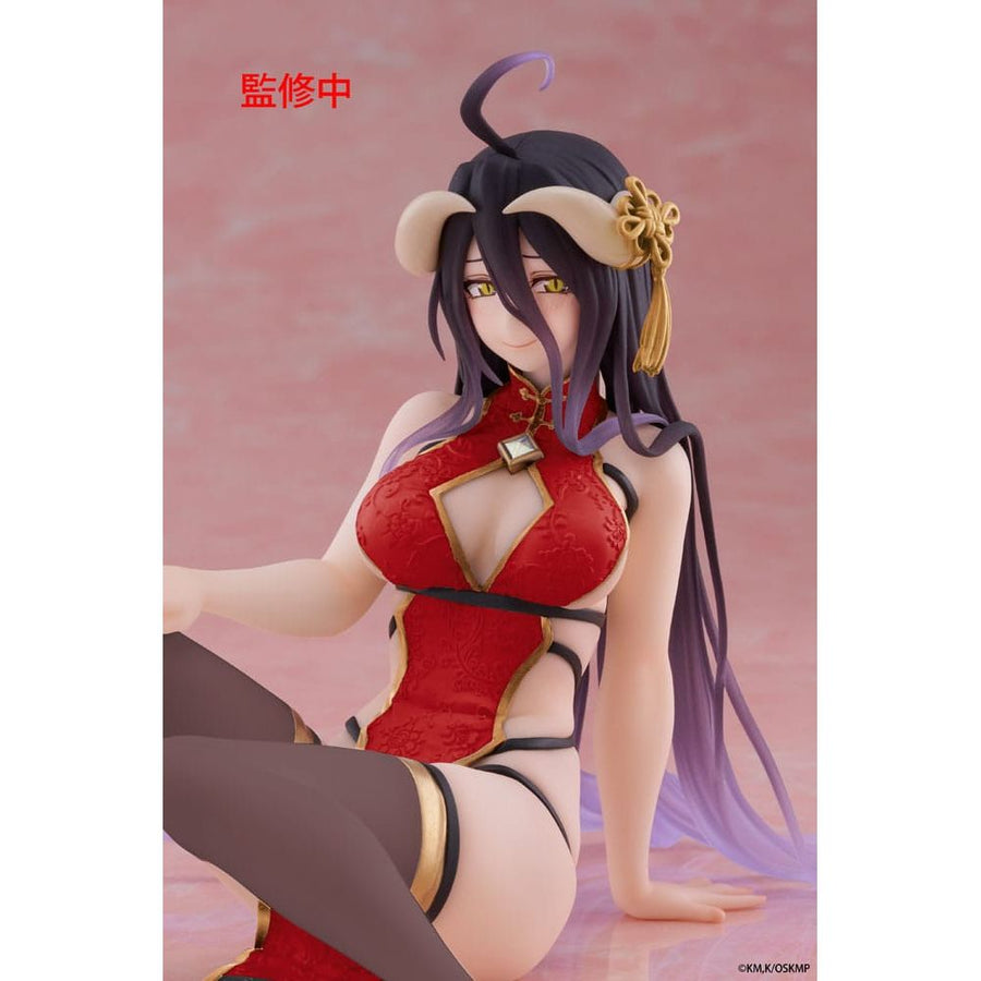 Overlord PVC Statue Desktop Cute Figure Albedo Chinese Dress Ver. Renewal 13 cm - The Happy Toy Store