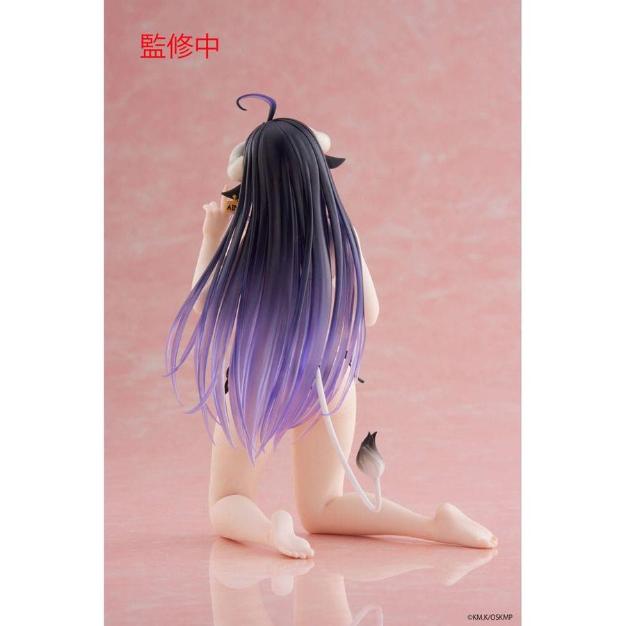 Overlord PVC Statue Desktop Cute Figure Albedo Cow - Print Swimsuit Ver. 15 cm - The Happy Toy Store