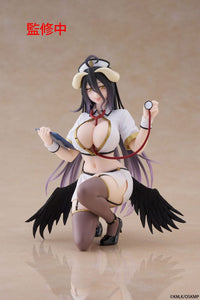 Overlord PVC Statue Desktop Cute Figure Albedo Nurse Ver. Renewal 13 cm - The Happy Toy Store