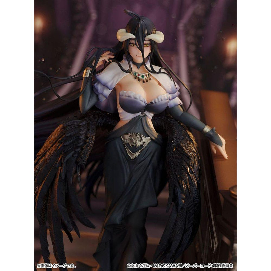Overlord SHIBUYA SCRAMBLE FIGURE PVC Statue 1/7 Albedo Jet Black Dress Ver. 28 cm - The Happy Toy Store