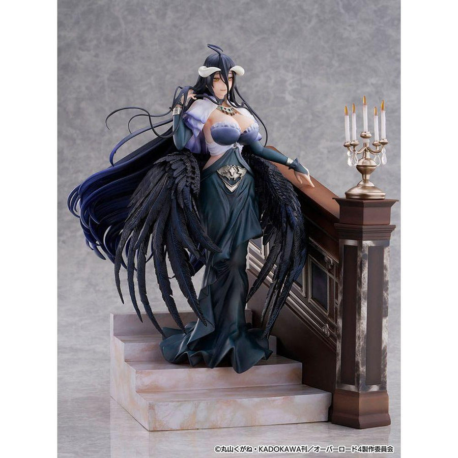 Overlord SHIBUYA SCRAMBLE FIGURE PVC Statue 1/7 Albedo Jet Black Dress Ver. 28 cm - The Happy Toy Store