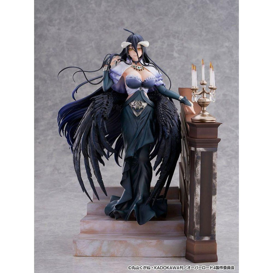 Overlord SHIBUYA SCRAMBLE FIGURE PVC Statue 1/7 Albedo Jet Black Dress Ver. 28 cm - The Happy Toy Store