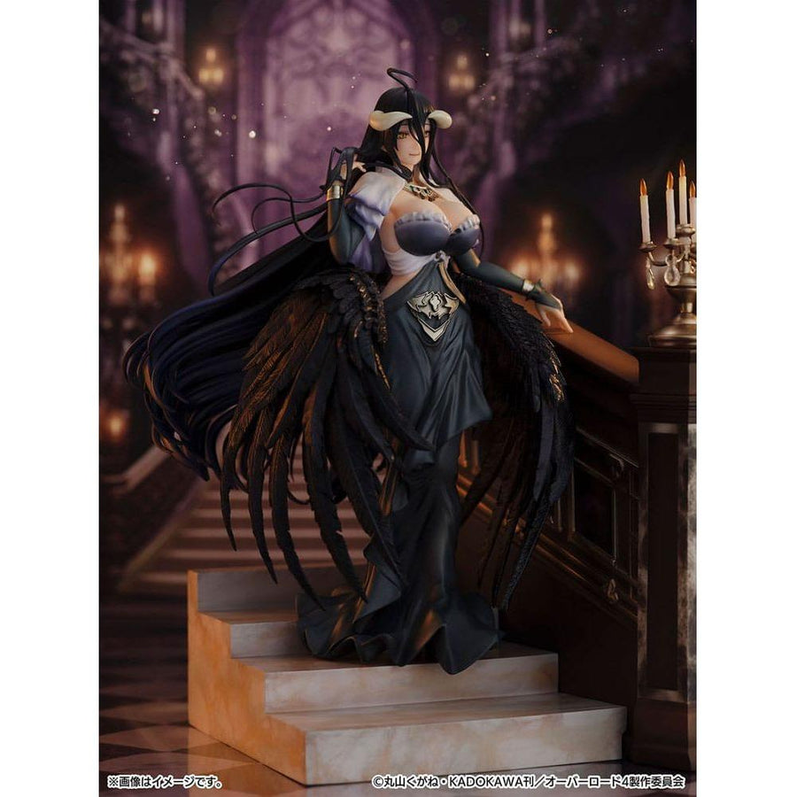 Overlord SHIBUYA SCRAMBLE FIGURE PVC Statue 1/7 Albedo Jet Black Dress Ver. 28 cm - The Happy Toy Store
