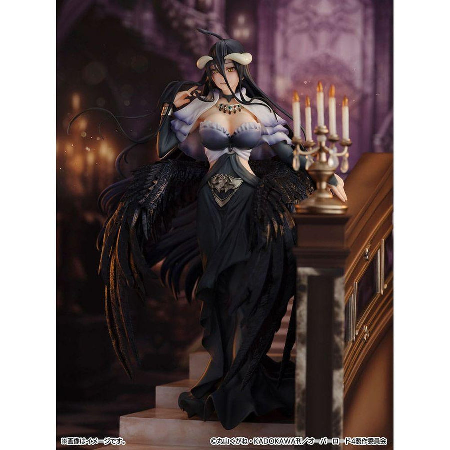 Overlord SHIBUYA SCRAMBLE FIGURE PVC Statue 1/7 Albedo Jet Black Dress Ver. 28 cm - The Happy Toy Store