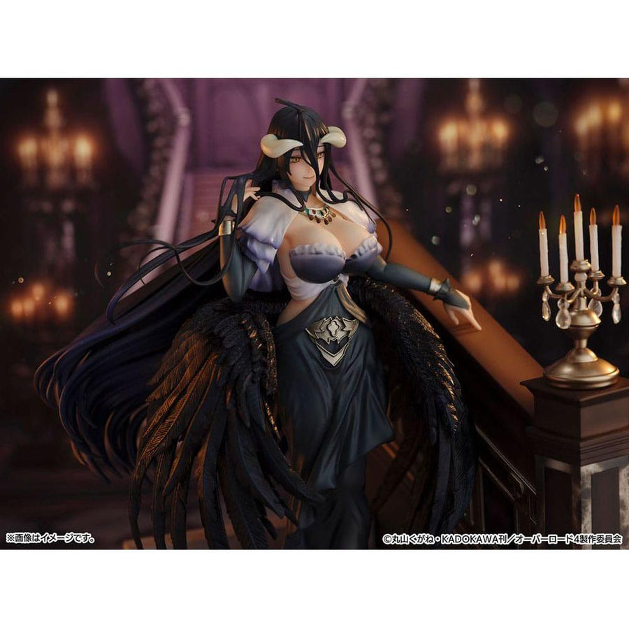 Overlord SHIBUYA SCRAMBLE FIGURE PVC Statue 1/7 Albedo Jet Black Dress Ver. 28 cm - The Happy Toy Store