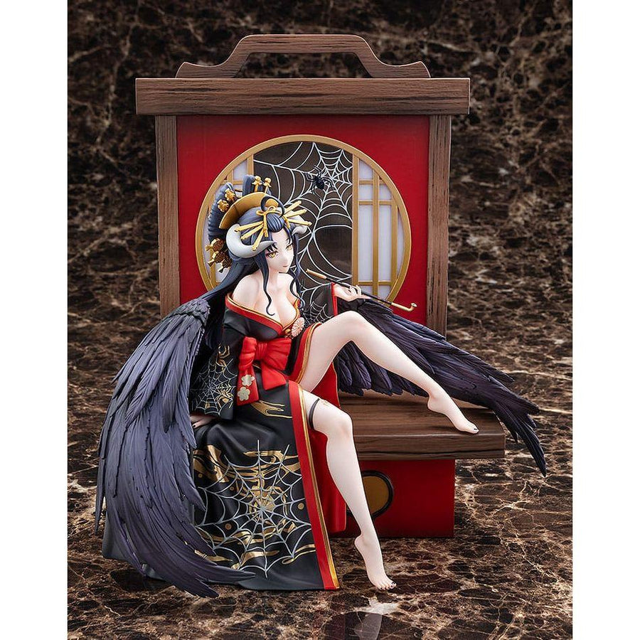 Overlord Statue 1/7 Albedo Splendid Kimono Ver. 27 cm - The Happy Toy Store