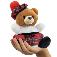Palm Pals Angus Scottish Bear Soft Toy - The Happy Toy Store