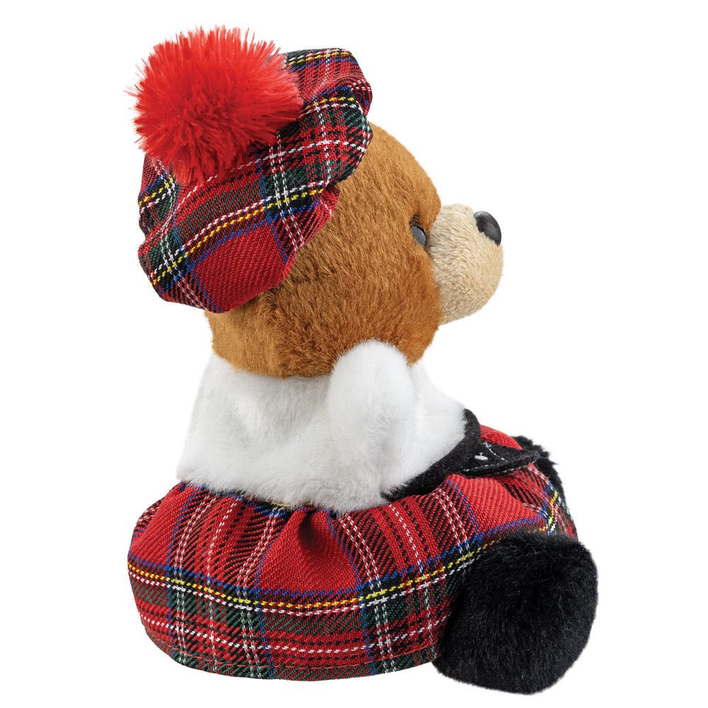 Palm Pals Angus Scottish Bear Soft Toy - The Happy Toy Store