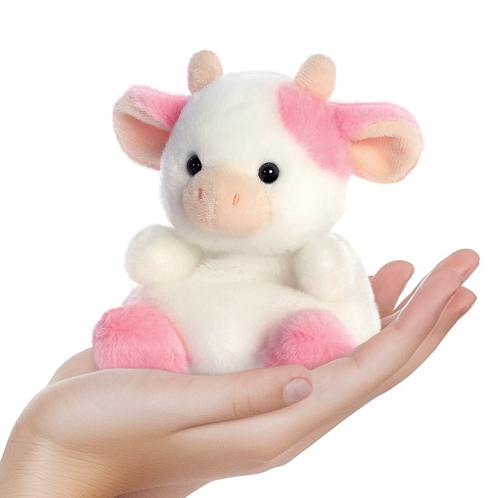 Palm Pals Belle Strawberry Cow Soft Toy - The Happy Toy Store