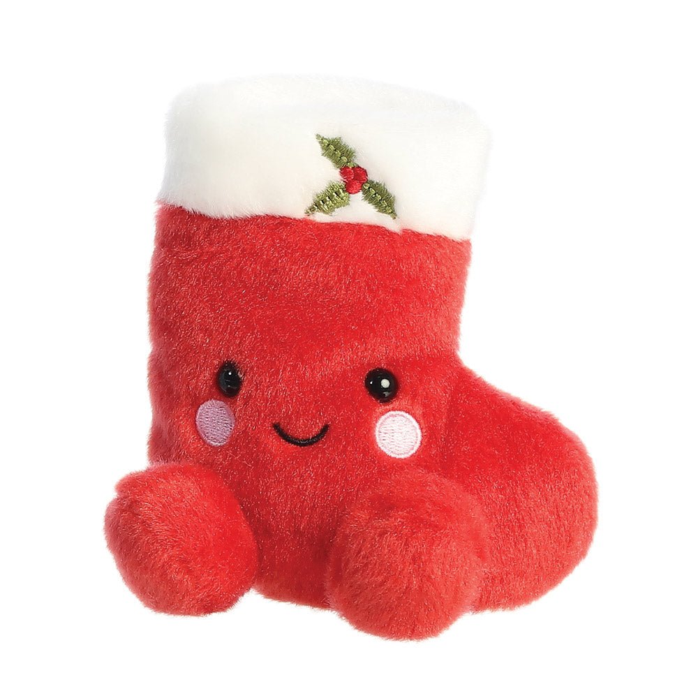 Palm Pals Holly Stocking Soft Toy - The Happy Toy Store