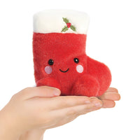 Palm Pals Holly Stocking Soft Toy - The Happy Toy Store
