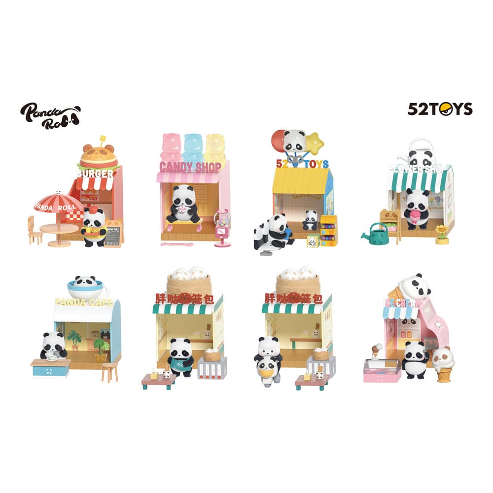 Panda Roll Blind Box Figures Assortment Shopping Street Full Box Set 8 Pack - The Happy Toy Store