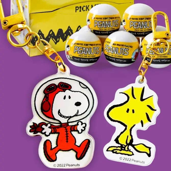 Peanuts Snoopy & Friends Key Chain Bag Charm Blind Capsule - The Happy Toy Store