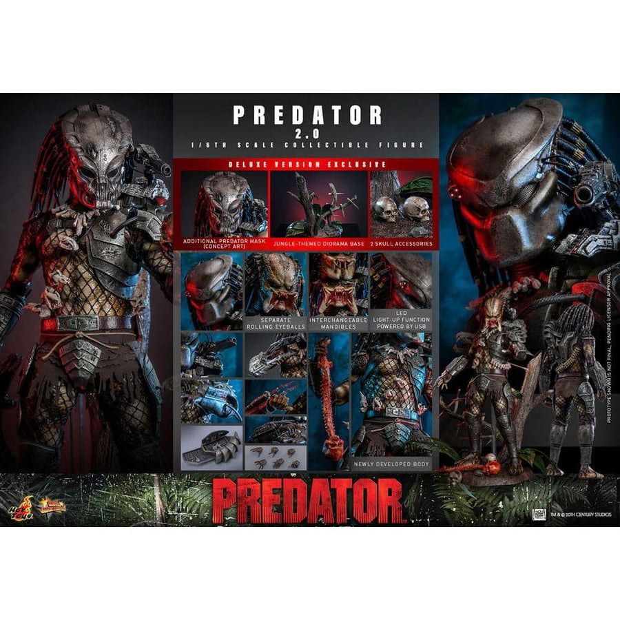 Predator Movie Masterpiece Action Figure 1/6 Predator (2.0) Deluxe Version 34 cm - The Happy Toy Store