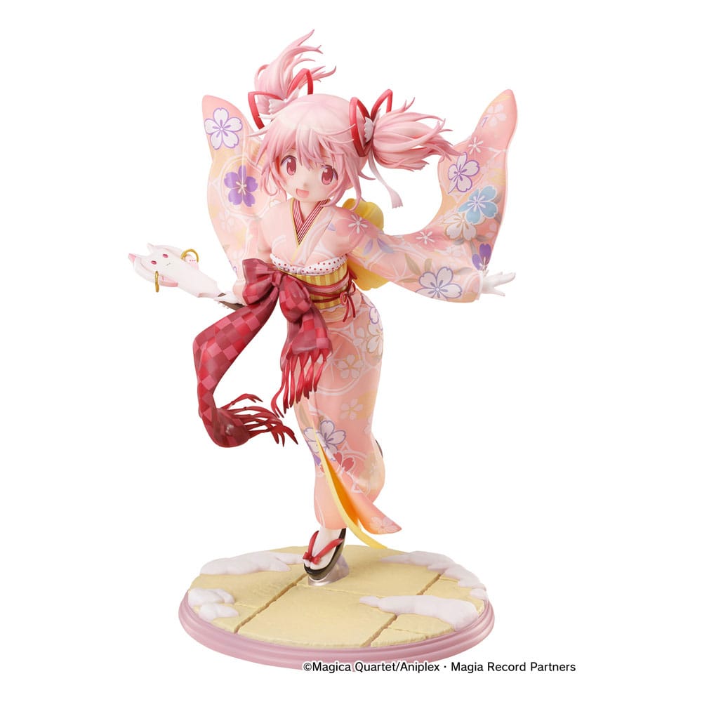 Puella Magi Madoka Magica Side Story Magia Record PVC Statue 1/7 Madoka Kaname Kimono Ver. 22 cm - The Happy Toy Store