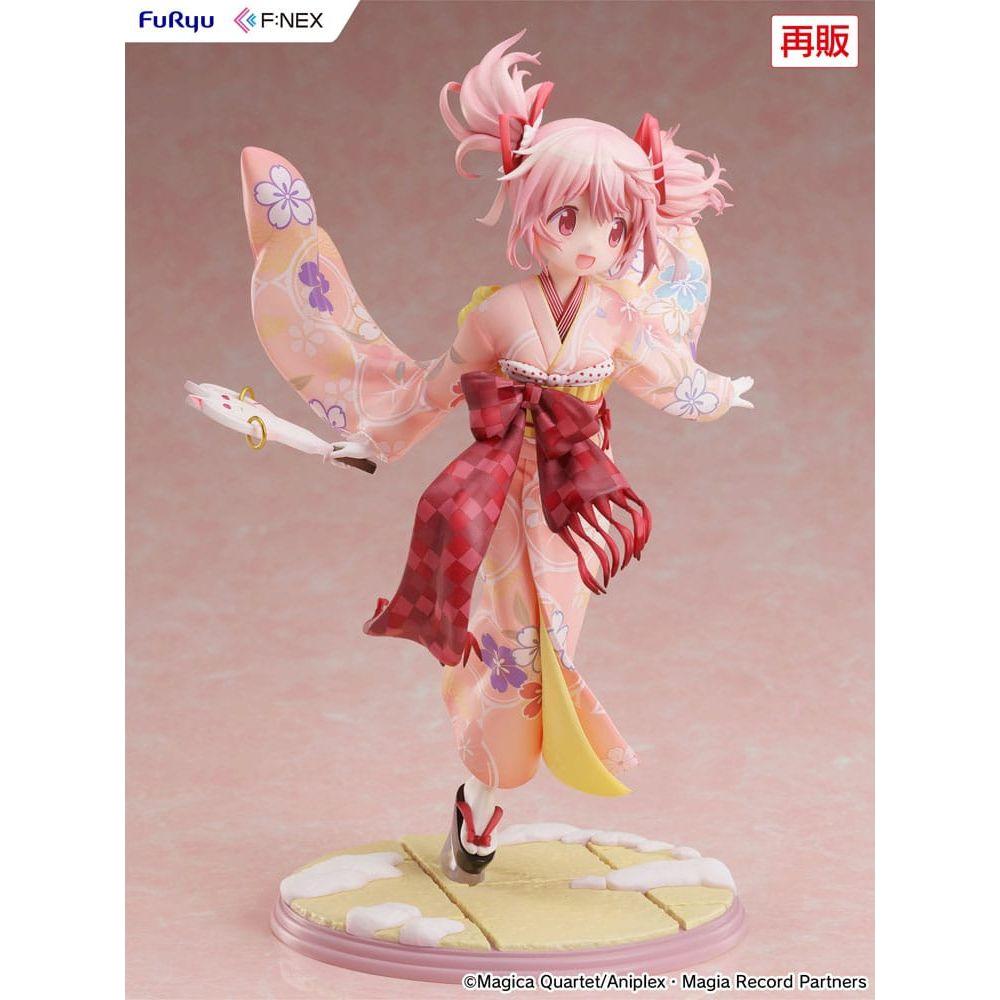 Puella Magi Madoka Magica Side Story Magia Record PVC Statue 1/7 Madoka Kaname Kimono Ver. 22 cm - The Happy Toy Store