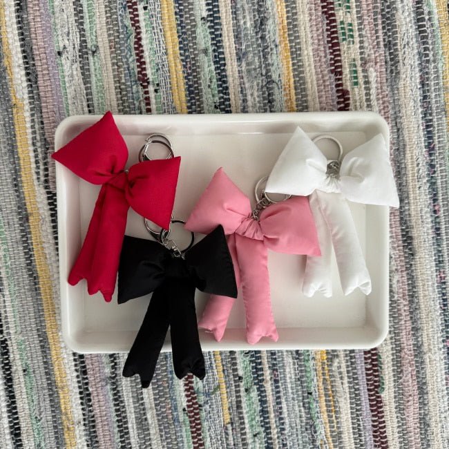 Puff Ribbon Balletcore Bow Bag Charm Key Holder - The Happy Toy Store