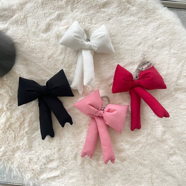 Puff Ribbon Balletcore Bow Bag Charm Key Holder - The Happy Toy Store