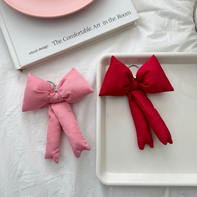 Puff Ribbon Balletcore Bow Bag Charm Key Holder - The Happy Toy Store