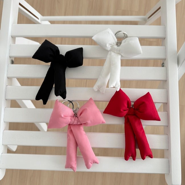 Puff Ribbon Balletcore Bow Bag Charm Key Holder - The Happy Toy Store