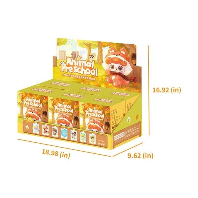 QKid: Animal Preschool Series Blind Box figure 18 cm Full Box Set 6 Pack - The Happy Toy Store