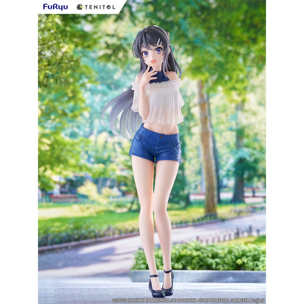Rascal Does Not Dream of Bunny Girl Senpai Tenitol PVC Statue Mai Sakurajima 31 cm - The Happy Toy Store