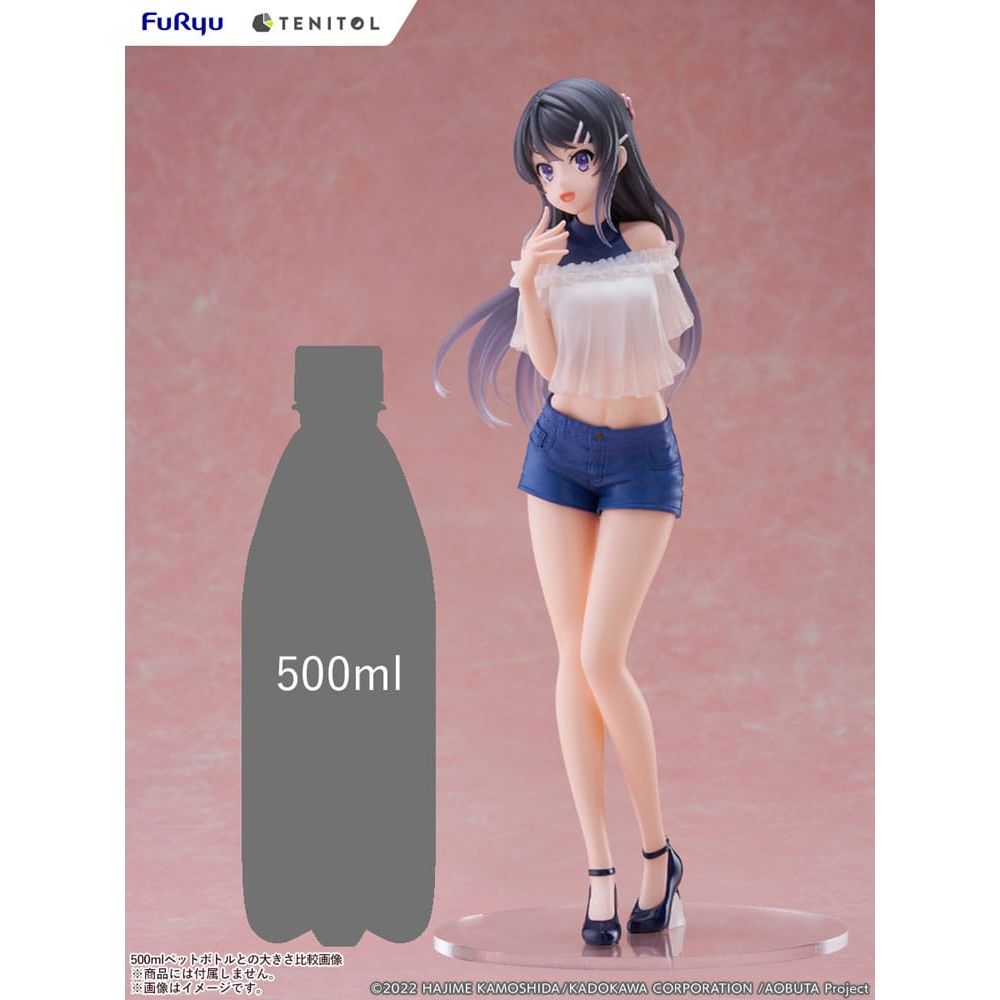 Rascal Does Not Dream of Bunny Girl Senpai Tenitol PVC Statue Mai Sakurajima 31 cm - The Happy Toy Store