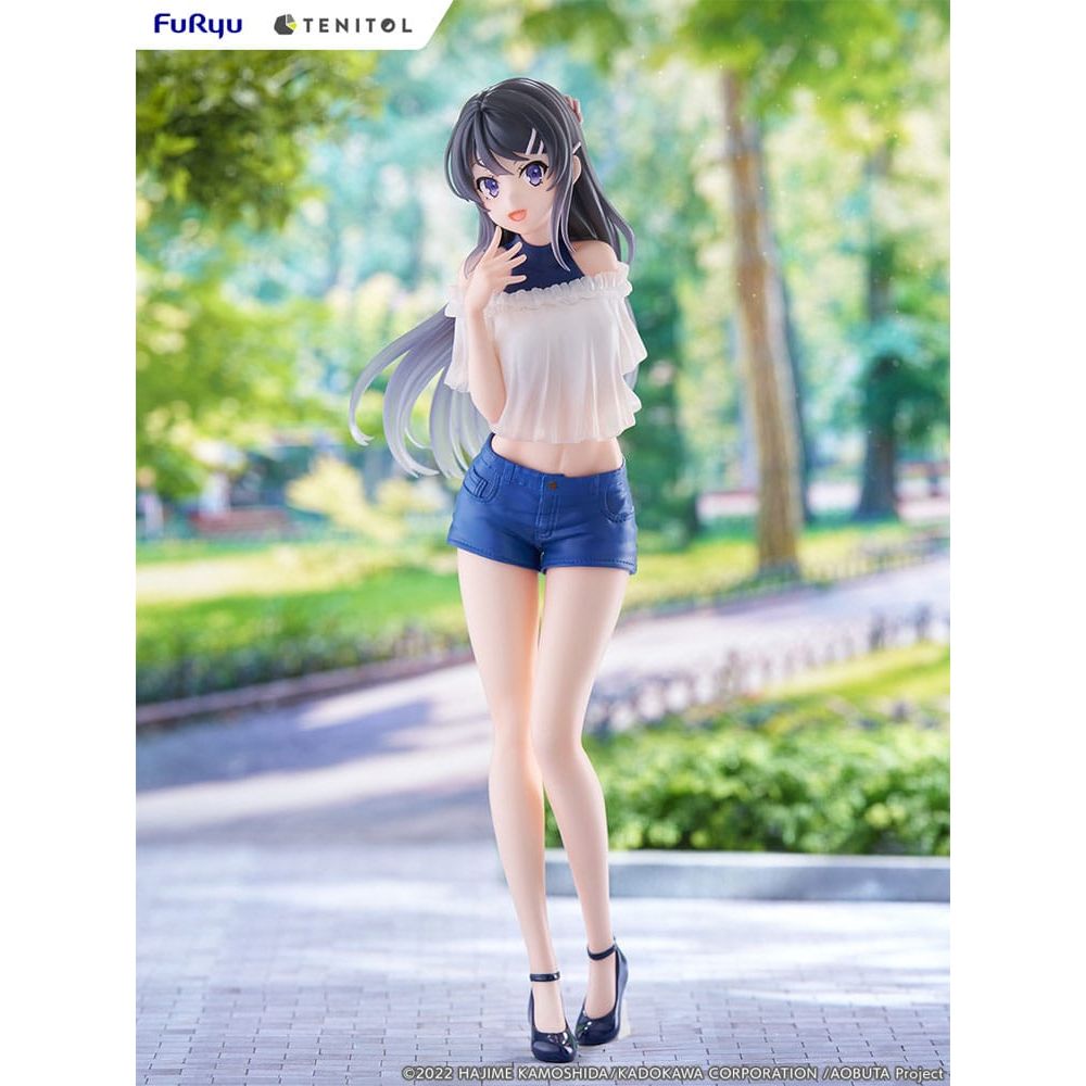Rascal Does Not Dream of Bunny Girl Senpai Tenitol PVC Statue Mai Sakurajima 31 cm - The Happy Toy Store