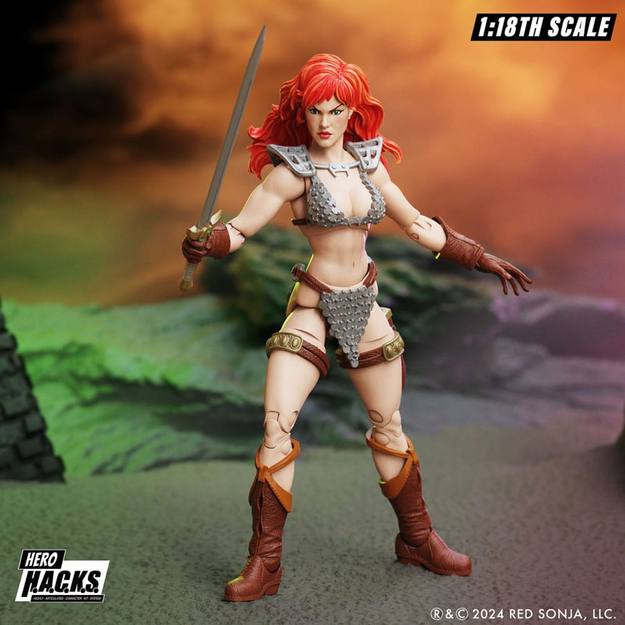 Red Sonja Hero H.A.C.K.S. Action Figure Red Sonja - The Happy Toy Store