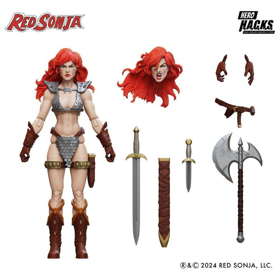Red Sonja Hero H.A.C.K.S. Action Figure Red Sonja - The Happy Toy Store