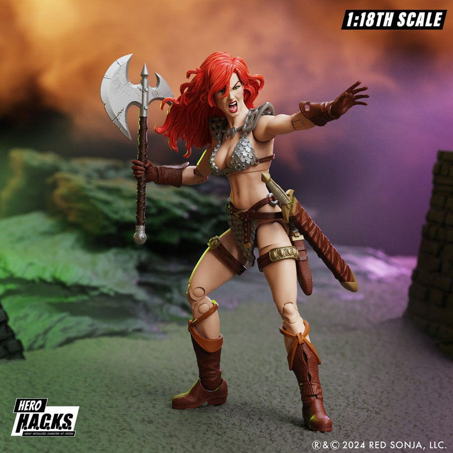 Red Sonja Hero H.A.C.K.S. Action Figure Red Sonja - The Happy Toy Store