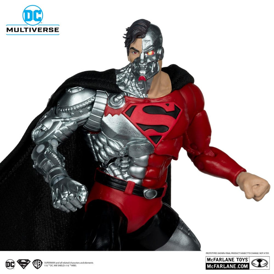 Revenge of the Green Lanterns DC Multiverse Action Figure Cyborg Superman (Gold Label) 18 cm - The Happy Toy Store