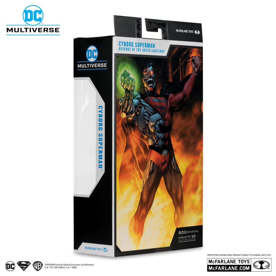 Revenge of the Green Lanterns DC Multiverse Action Figure Cyborg Superman (Gold Label) 18 cm - The Happy Toy Store