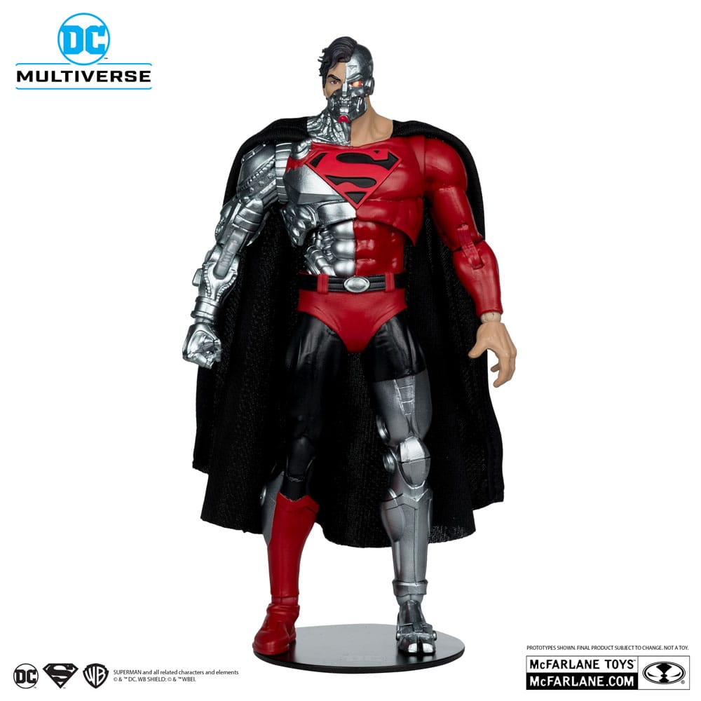 Revenge of the Green Lanterns DC Multiverse Action Figure Cyborg Superman (Gold Label) 18 cm - The Happy Toy Store