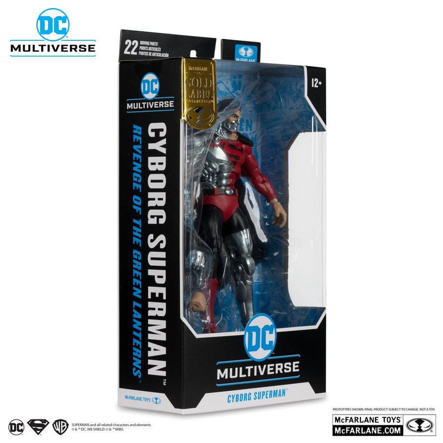 Revenge of the Green Lanterns DC Multiverse Action Figure Cyborg Superman (Gold Label) 18 cm - The Happy Toy Store