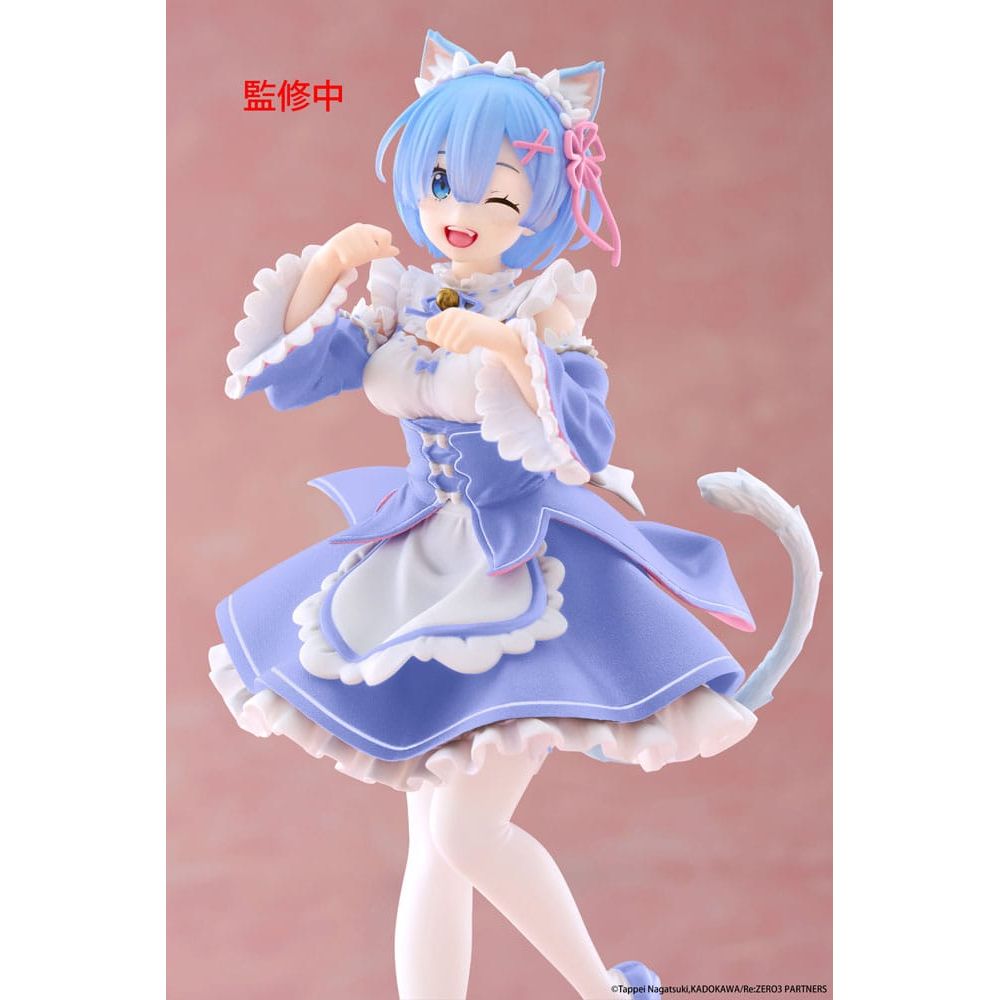 Re:Zero Starting Life in Another World Coreful PVC Statue Rem Cat Maid Ver. Renewal 18 cm - The Happy Toy Store
