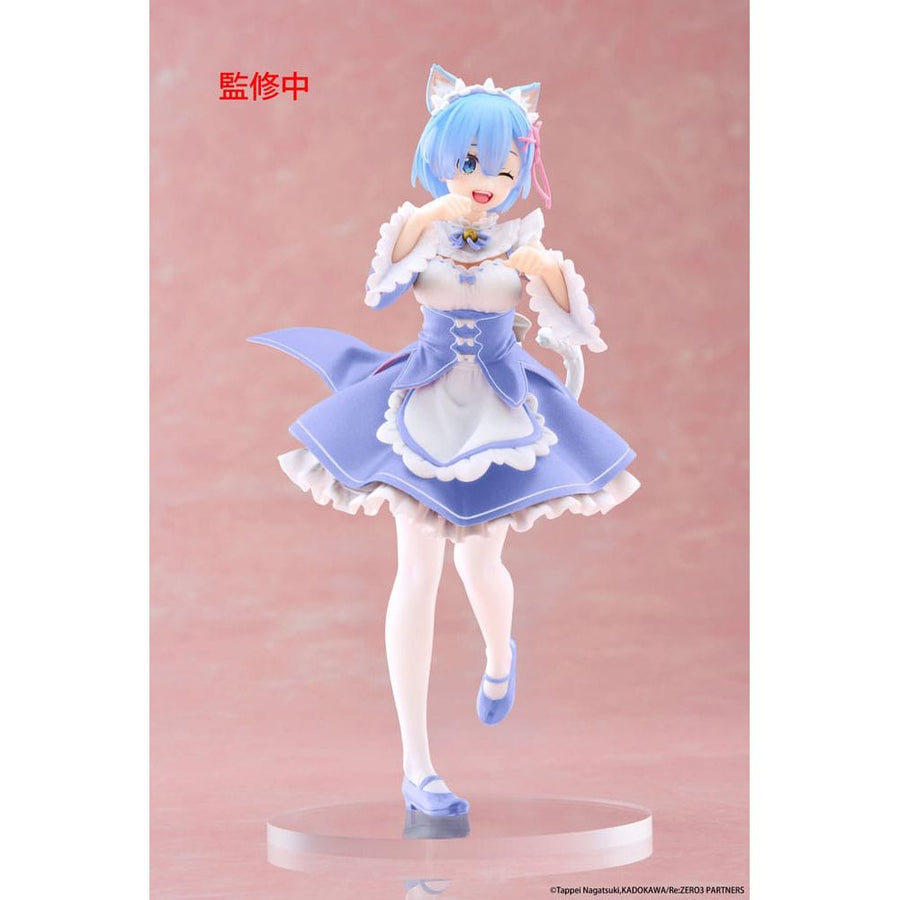 Re:Zero Starting Life in Another World Coreful PVC Statue Rem Cat Maid Ver. Renewal 18 cm - The Happy Toy Store