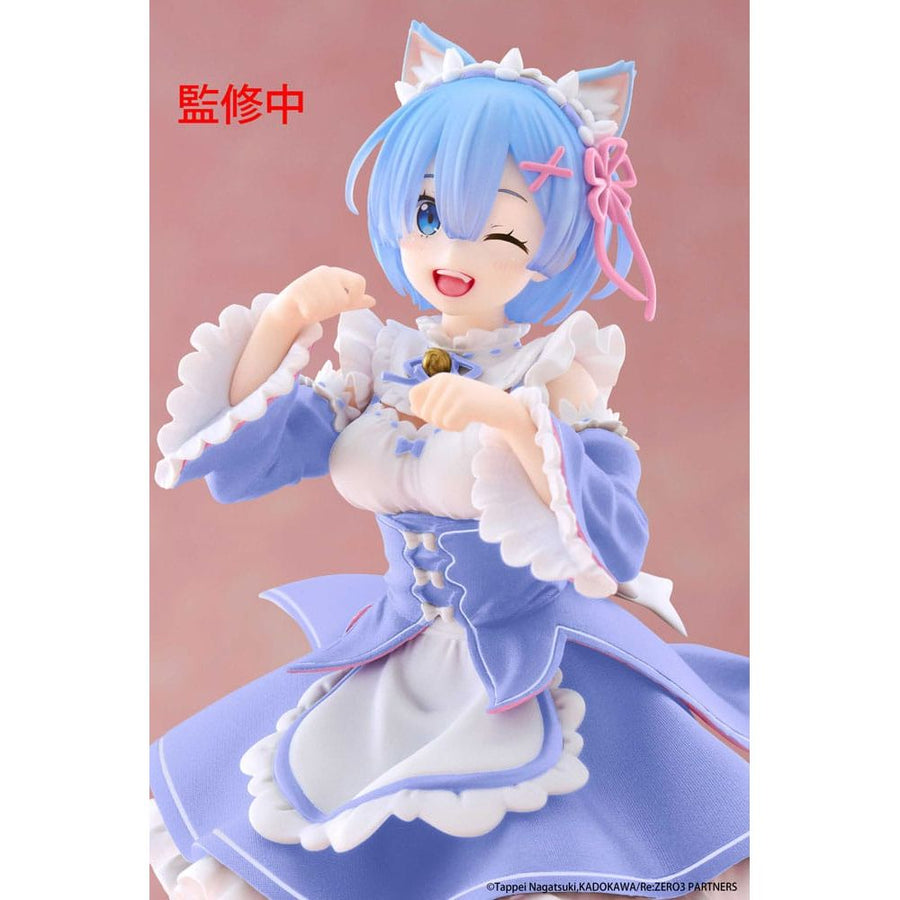 Re:Zero Starting Life in Another World Coreful PVC Statue Rem Cat Maid Ver. Renewal 18 cm - The Happy Toy Store