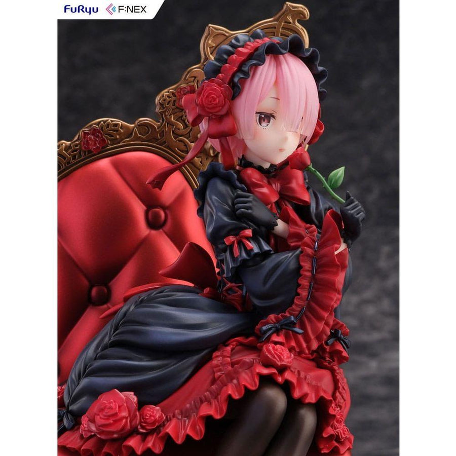 Re:ZERO - Starting Life in Another World F:NEX PVC Statue 1/7 Ram Gothic Ver. 20 cm - The Happy Toy Store