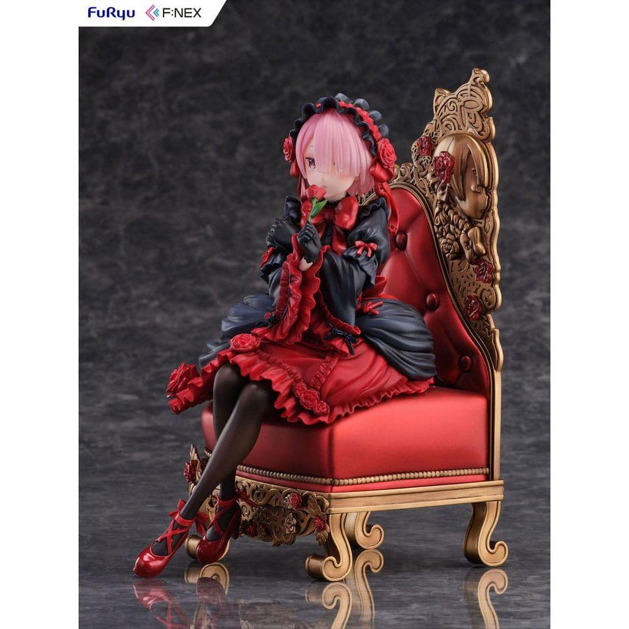 Re:ZERO - Starting Life in Another World F:NEX PVC Statue 1/7 Ram Gothic Ver. 20 cm - The Happy Toy Store