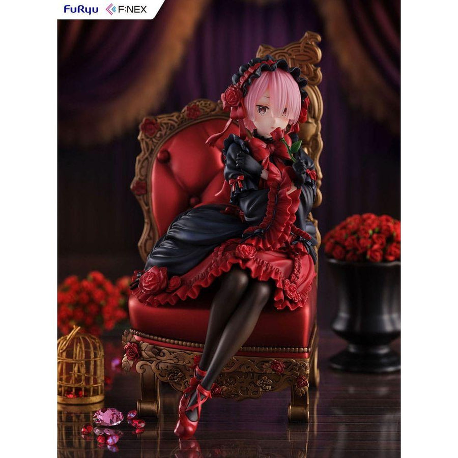 Re:ZERO - Starting Life in Another World F:NEX PVC Statue 1/7 Ram Gothic Ver. 20 cm - The Happy Toy Store