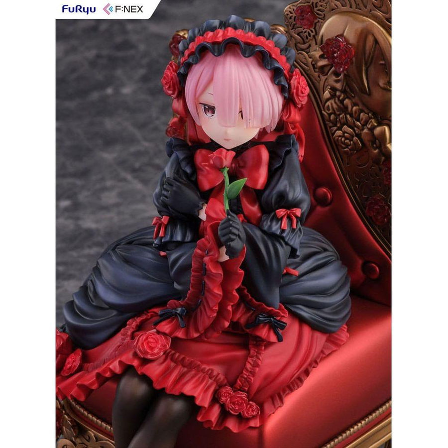 Re:ZERO - Starting Life in Another World F:NEX PVC Statue 1/7 Ram Gothic Ver. 20 cm - The Happy Toy Store