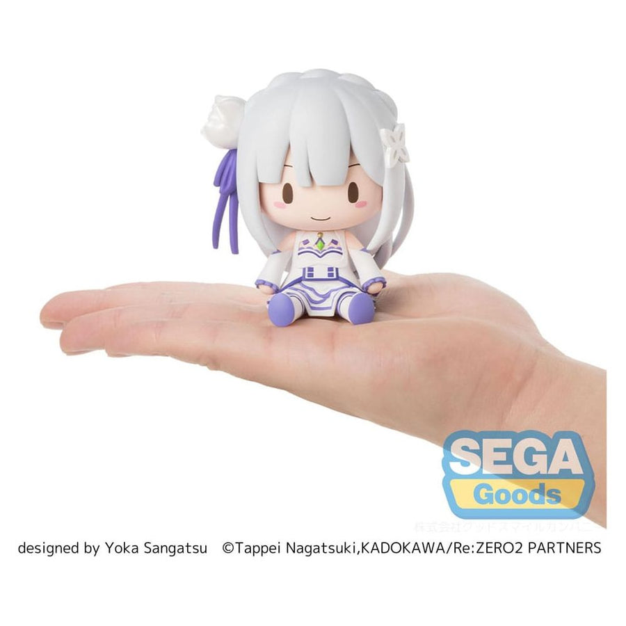 Re:Zero Starting Life in Another World Fuwa Petit Chibi Figure Emilia 8 cm - The Happy Toy Store