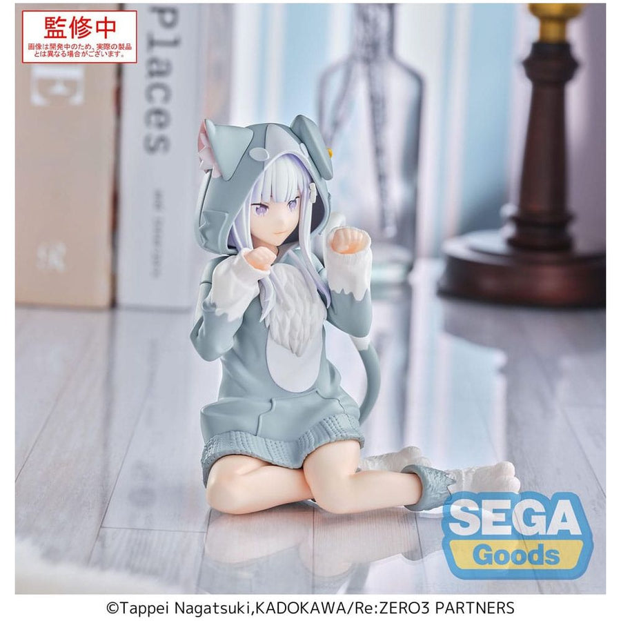 Re:Zero Starting Life in Another World Yumemirize PVC Statue Emilia Mofumofu Pack 11 cm - The Happy Toy Store