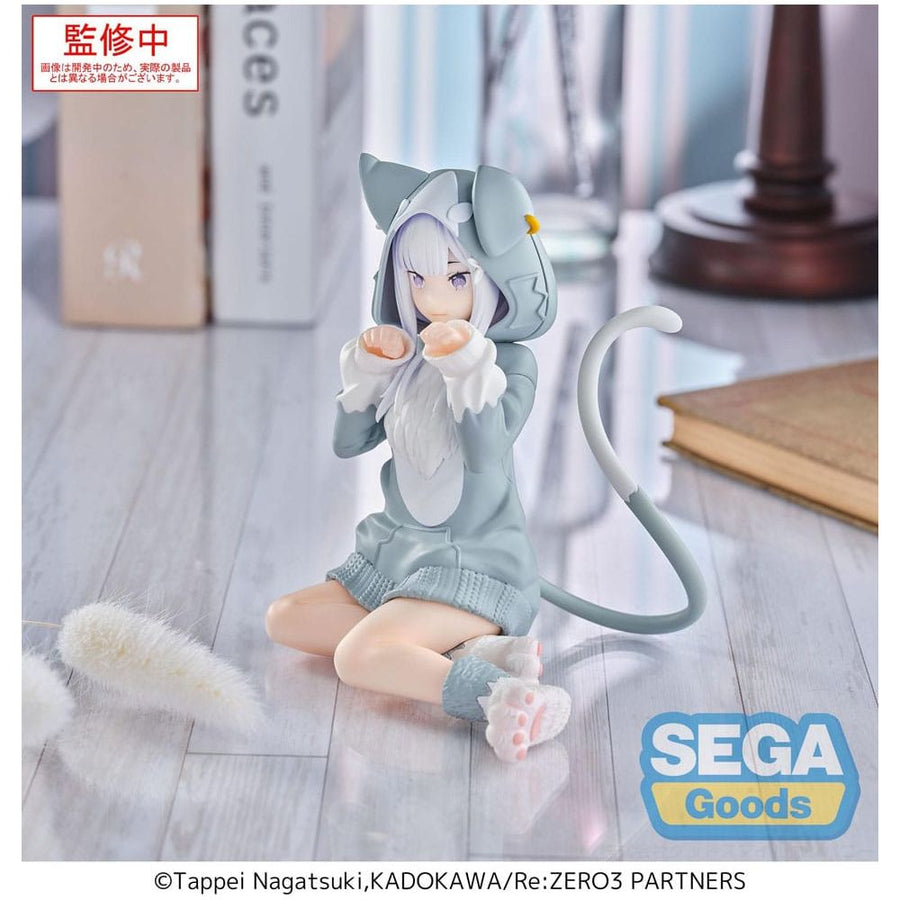 Re:Zero Starting Life in Another World Yumemirize PVC Statue Emilia Mofumofu Pack 11 cm - The Happy Toy Store