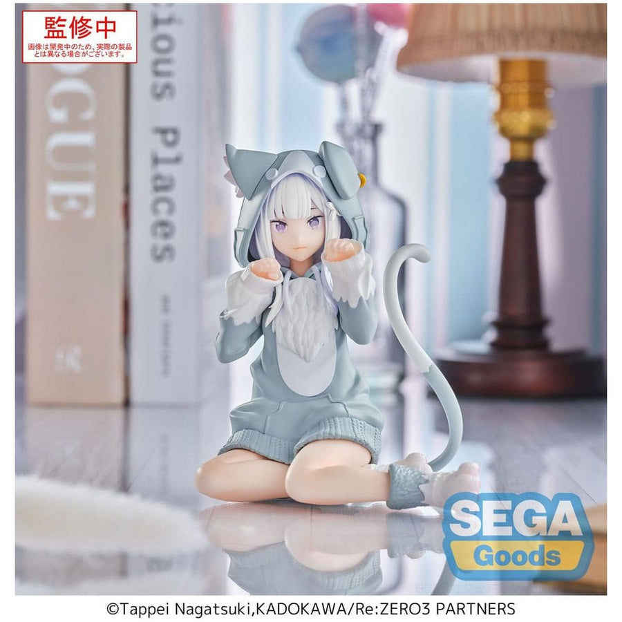 Re:Zero Starting Life in Another World Yumemirize PVC Statue Emilia Mofumofu Pack 11 cm - The Happy Toy Store